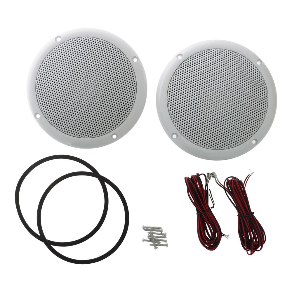 2-Way Marine Speakers 7in 100W White Qty 2