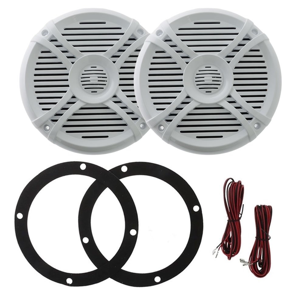 2-Way Marine Speakers 7.6in 100W White Qty 2