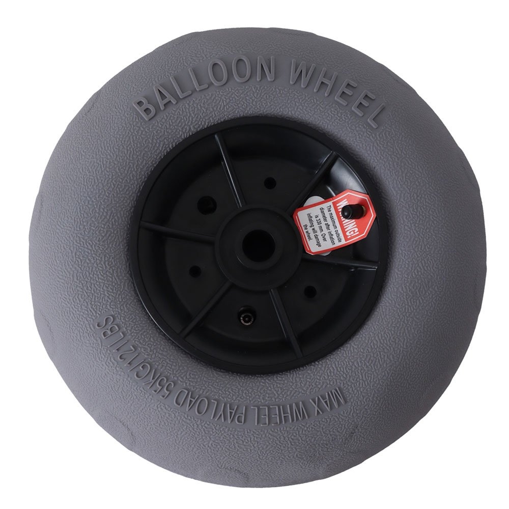Beach Balloon Wheel for Fishing & Kayak Trolleys 22 x 10cm - Pair