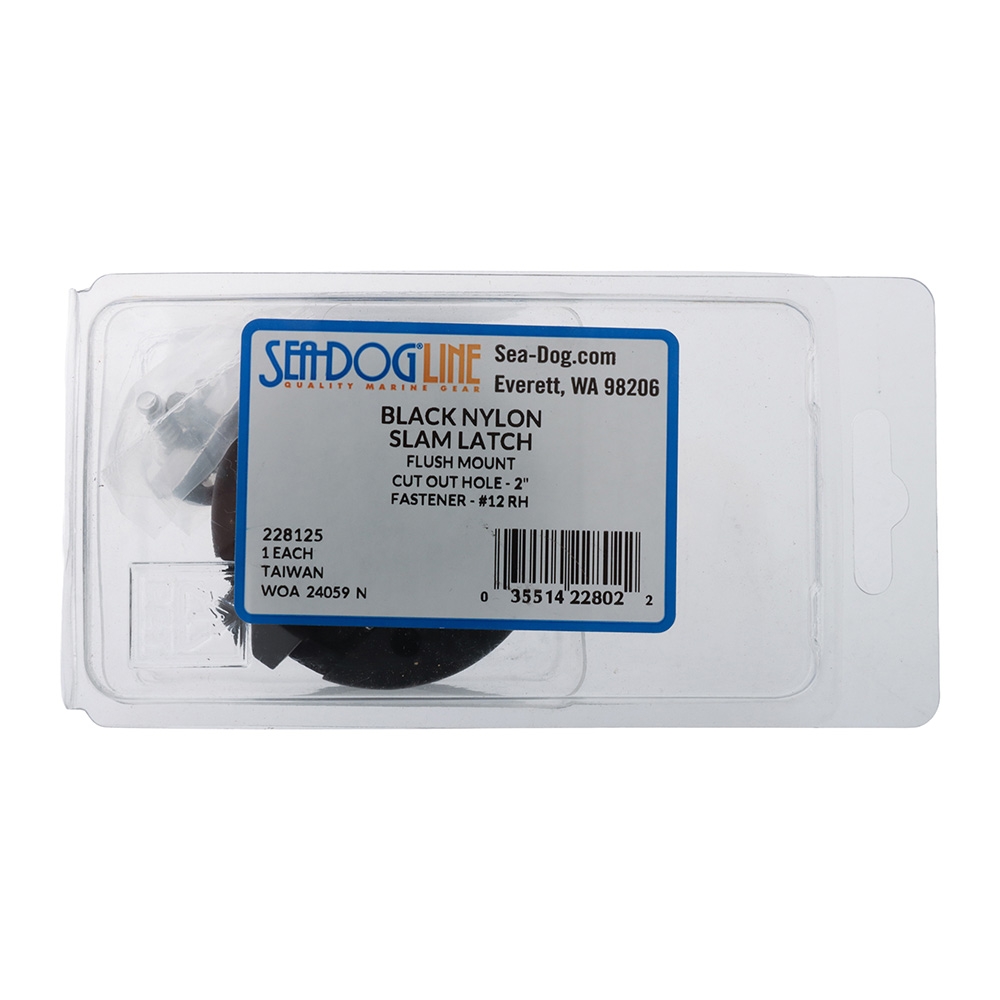 Sea-Dog Nylon Slam Latch Black