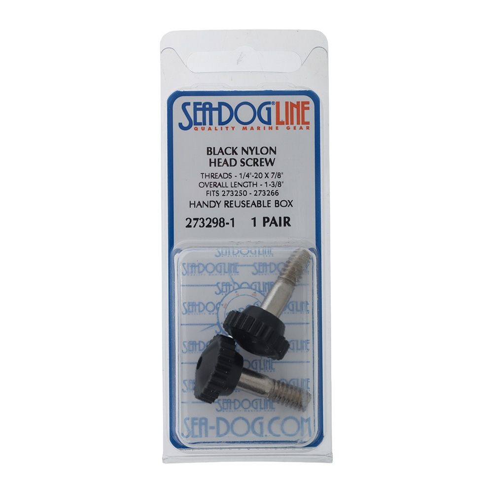 Sea-Dog Black Nylon Canopy Head Screw Qty 2