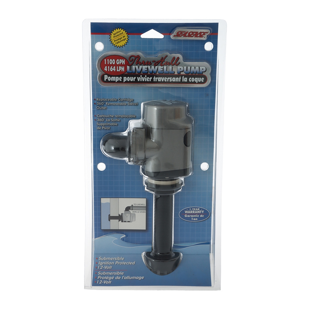 SeaSense Thru-hull Livewell Pump 12V 1100GPH