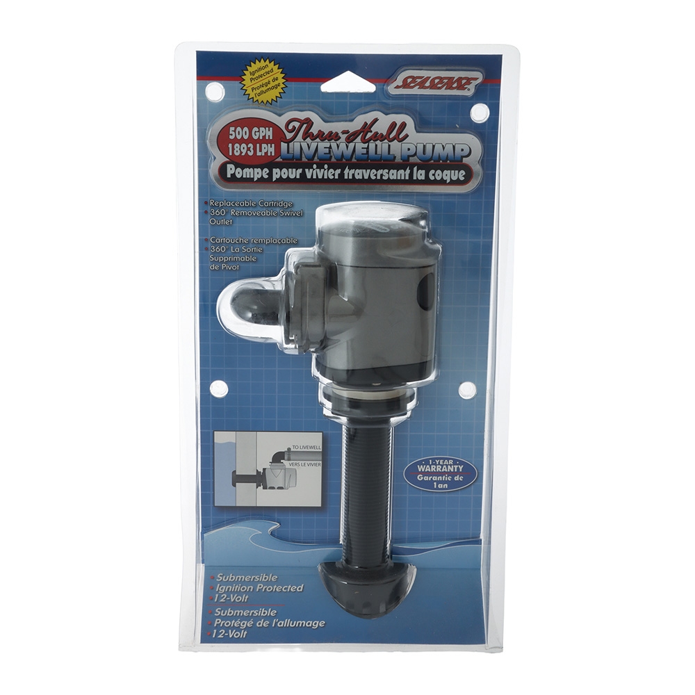 SeaSense Thru-hull Livewell Pump 12V 500GPH
