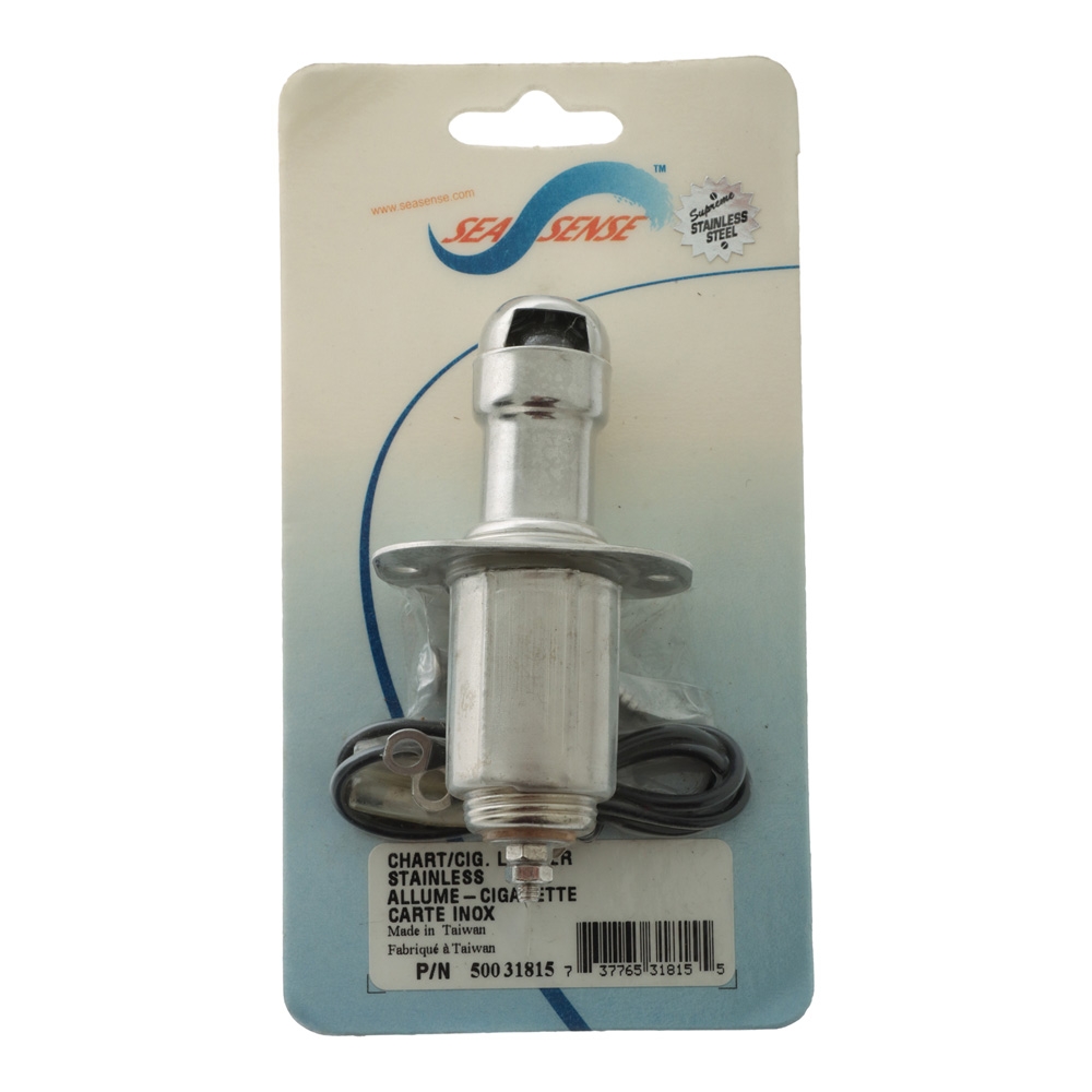 SeaSense Stainless Chart Light and Cigarette Lighter 12V