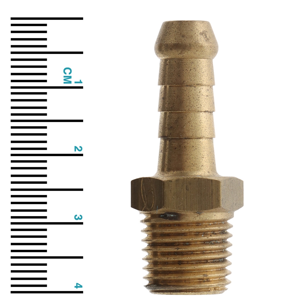 SeaSense Brass Fuel Hose Tail 5/16in to 1/4in NPT Male