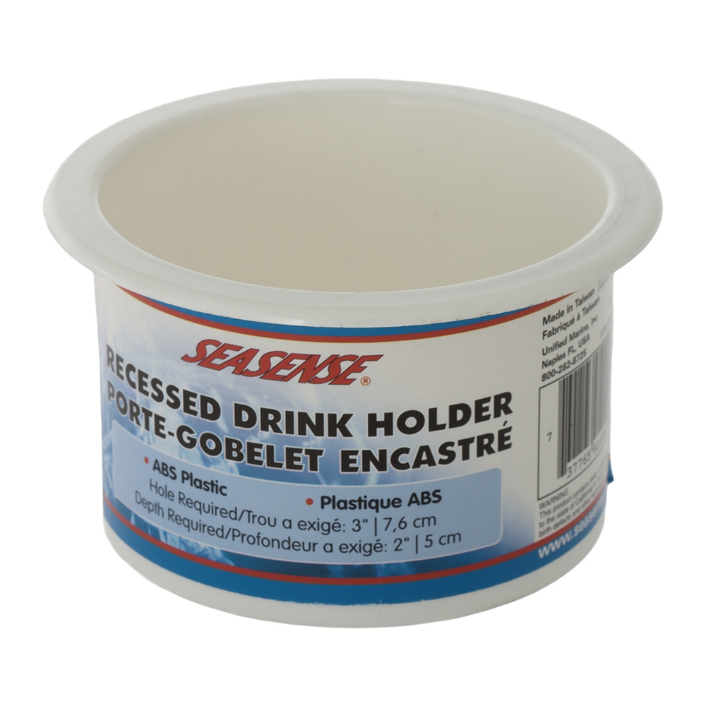 SeaSense Recessed Drink Cup Holder White