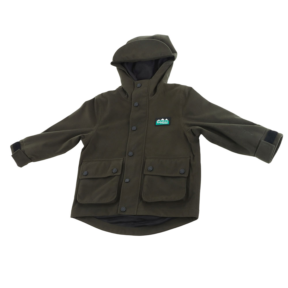 Ridgeline Spiker Kids Waterproof Jacket Deep Forest 8 Years