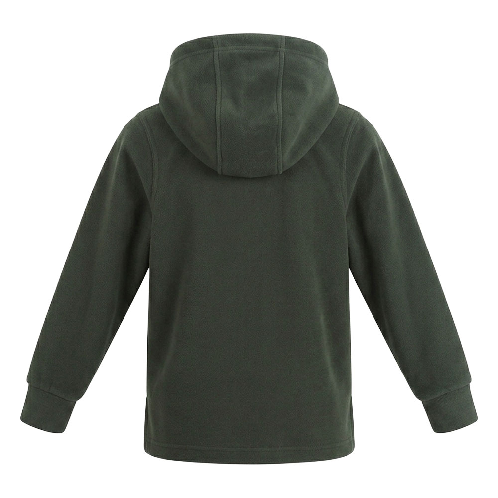 Ridgeline Ballistic Kids 275gsm Fleece Hoodie Deep Forest