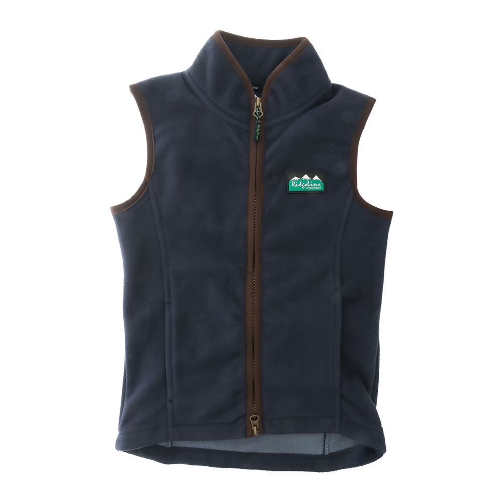 Ridgeline Kodiak Cub Kids Fleece Vest Navy