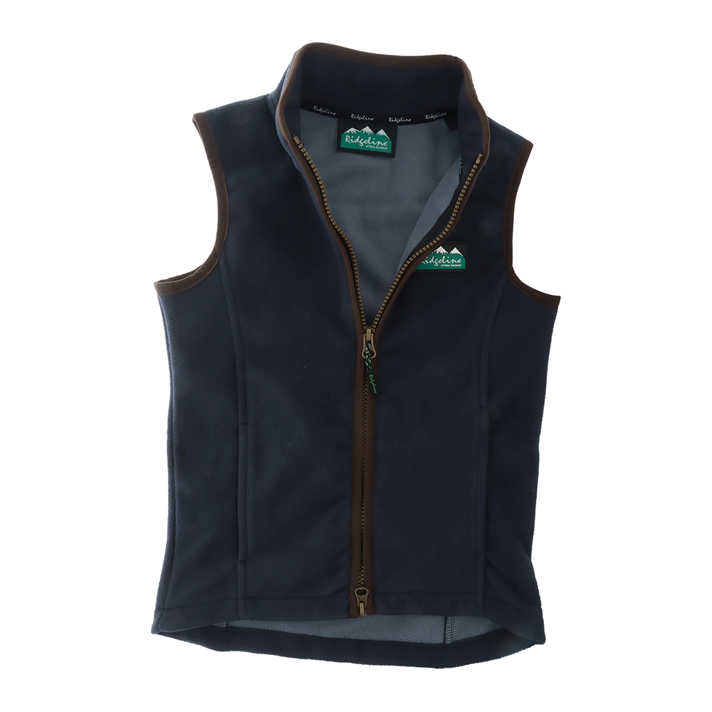 Ridgeline Kodiak Cub Kids Fleece Vest Navy