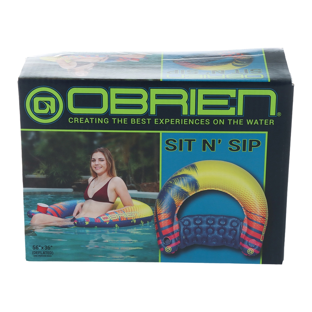 O'Brien Sit 'N' Sip Inflatable Pool Float 130 x 91cm