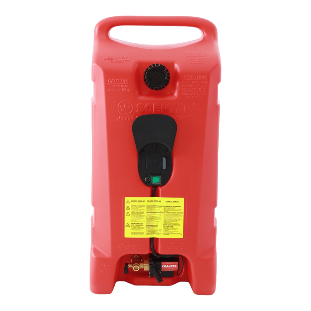 Scepter Portable Powered Fuel Station 53L Petrol / Red