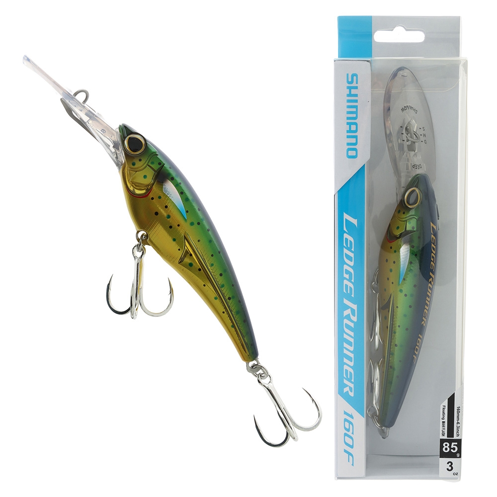 Shimano Ledge Runner 160F Bibbed Trolling Lure 160mm Mahi Flash