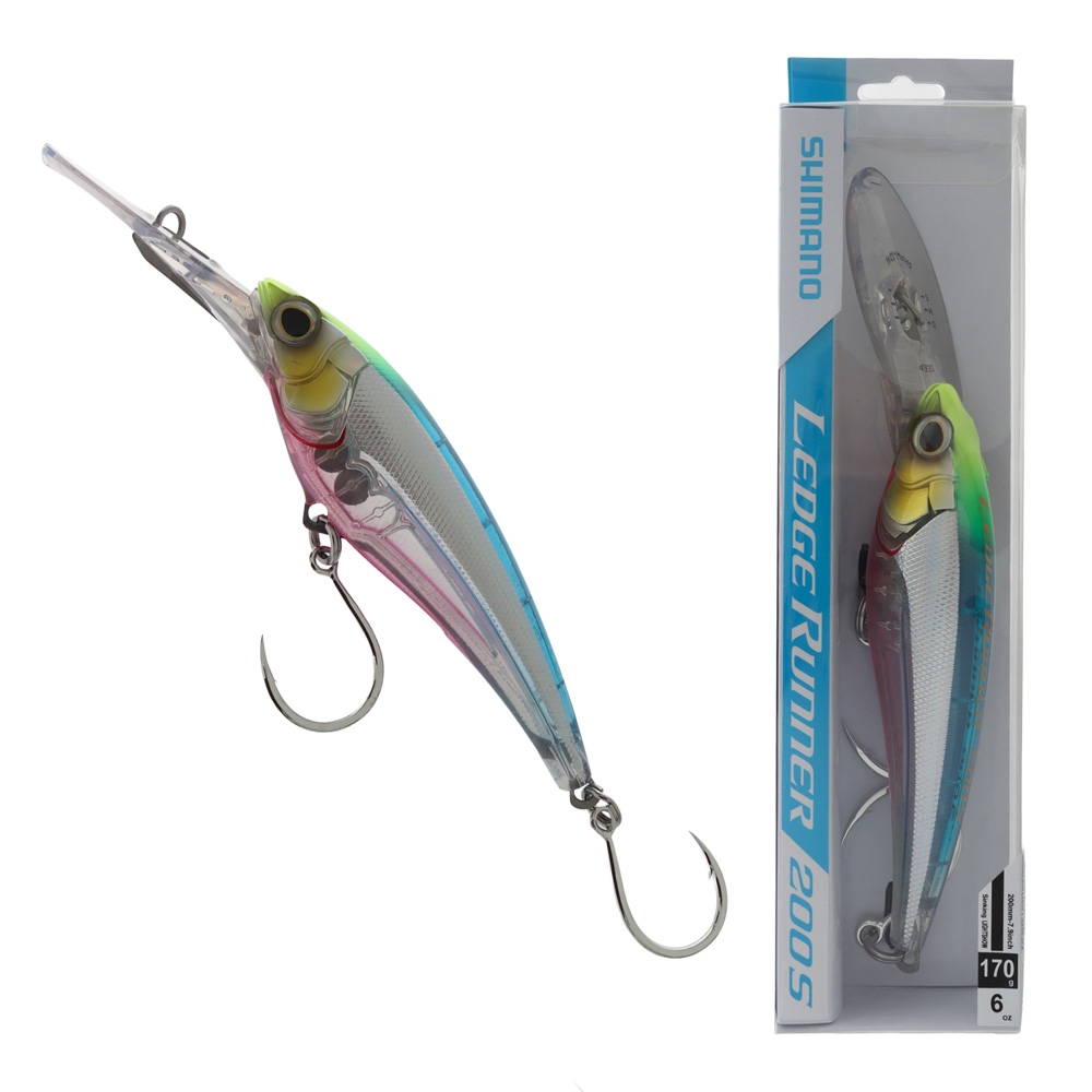 Shimano Ledge Runner 200S Bibbed Trolling Lure 200mm Light Show