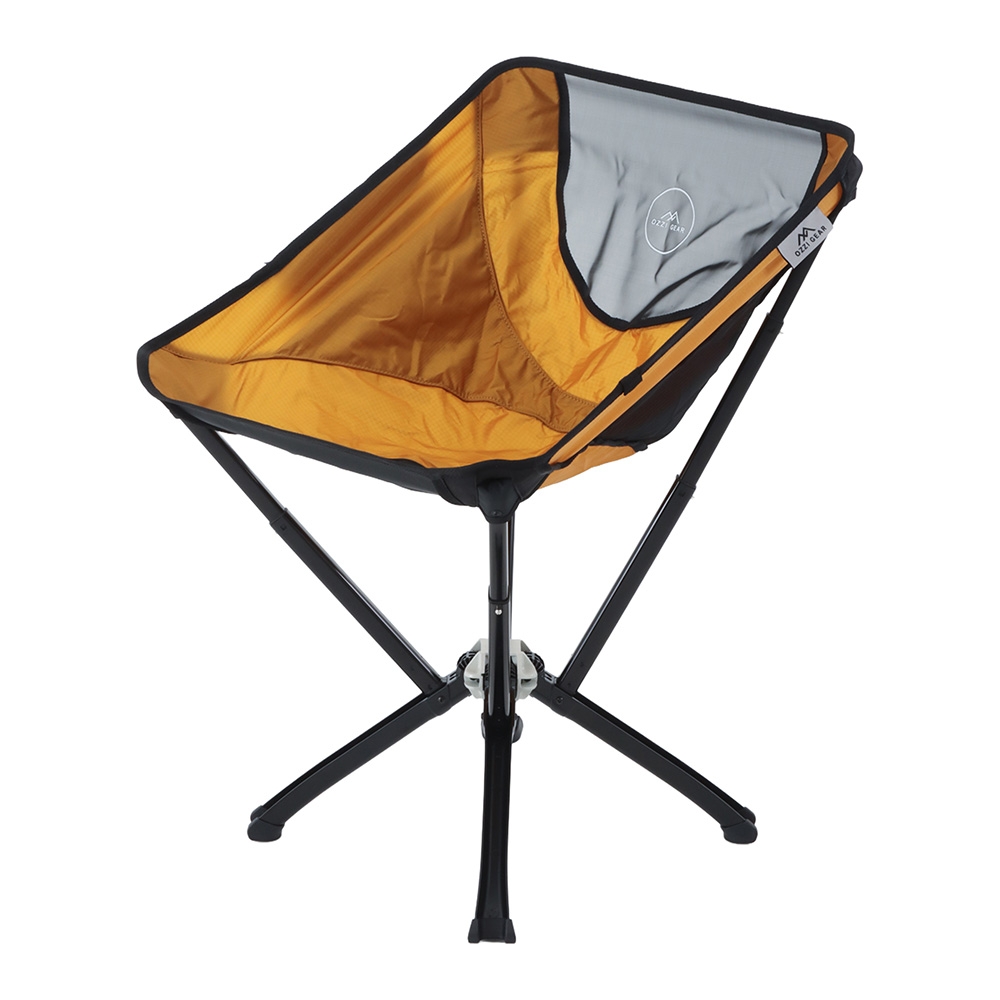 Ozzi Gear Outdoor Compact Camping Chair Yellow Orange
