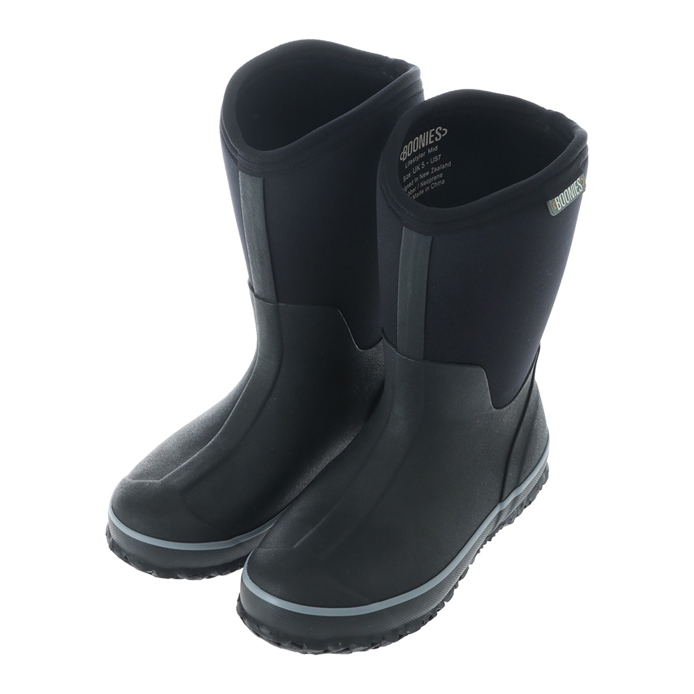 Boonies Lifestyler Mid Womens Neoprene Gumboots Black