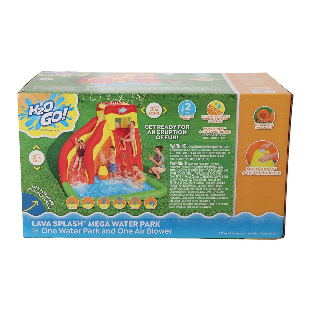 H2OGO! Lava Splash Kids Inflatable Mega Water Park