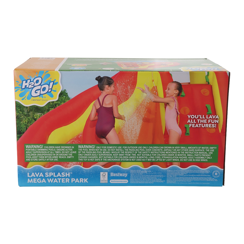 H2OGO! Lava Splash Kids Inflatable Mega Water Park
