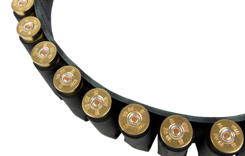 Manitoba Shotshell Leather Belt 20 Gauge Holds 25 Round