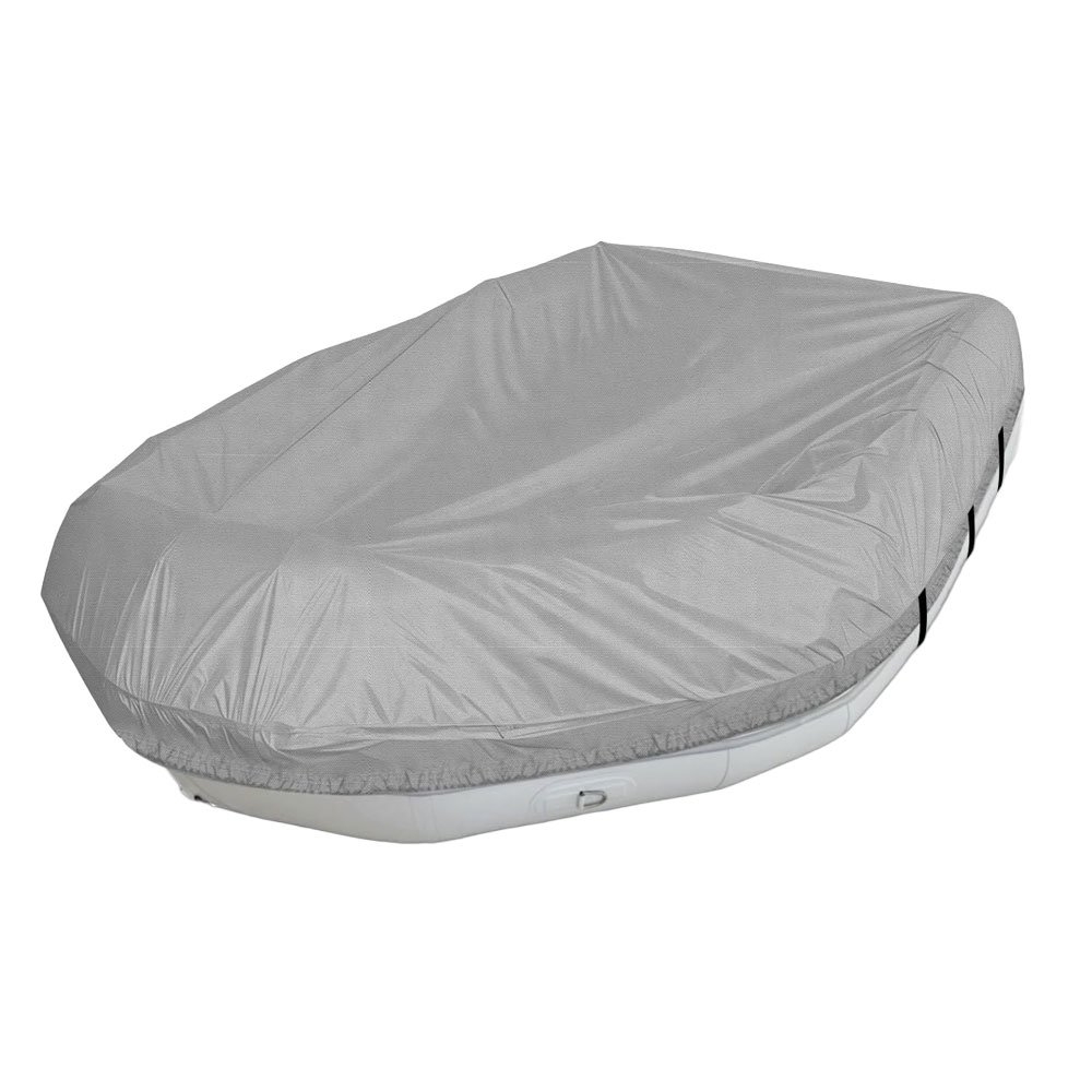 Heavy-Duty 600D Waterproof Inflatable Boat Cover 3.2m-3.5m Grey     