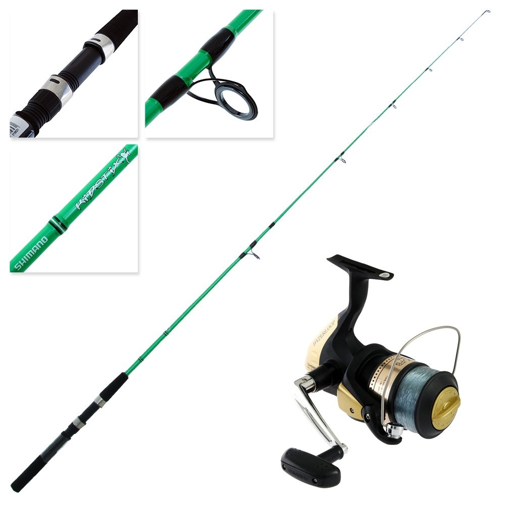 Shimano Hyperloop 6000 FB Kidstix Spinning Kids Combo Green 6ft 2-5kg 2pc