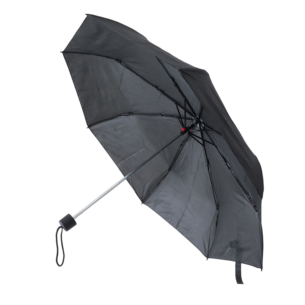 Real Value Compact Travel Umbrella Manual Open Black