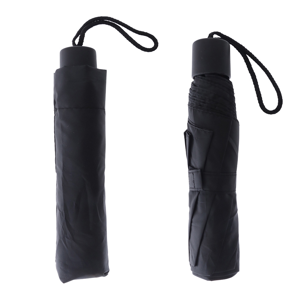 Real Value Compact Travel Umbrella Manual Open Black