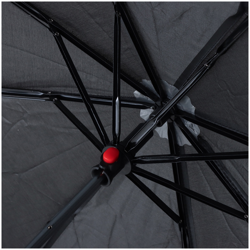 Real Value Compact Travel Umbrella Manual Open Black