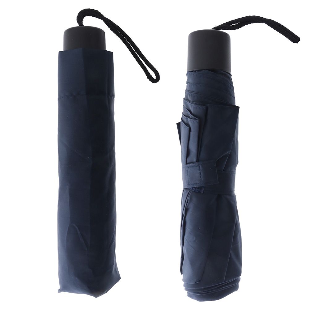 Real Value Compact Travel Umbrella Manual Open Navy
