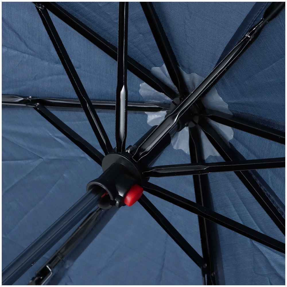 Real Value Compact Travel Umbrella Manual Open Navy