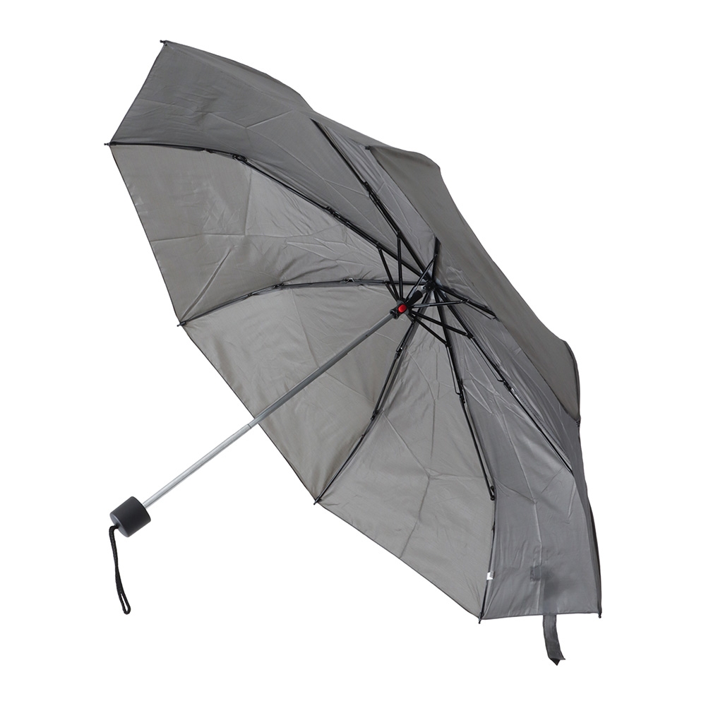 Real Value Compact Travel Umbrella Manual Open Grey