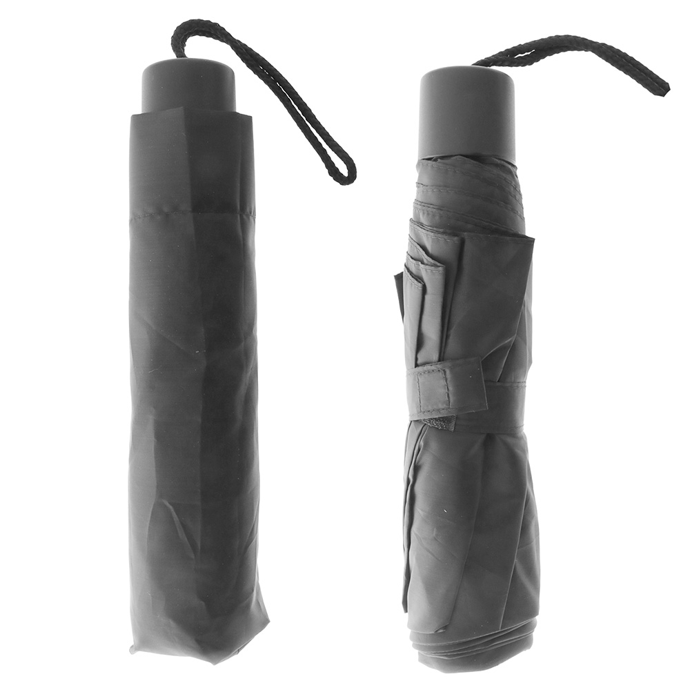 Real Value Compact Travel Umbrella Manual Open Grey