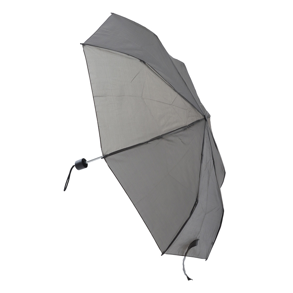 Real Value Compact Travel Umbrella Manual Open Grey