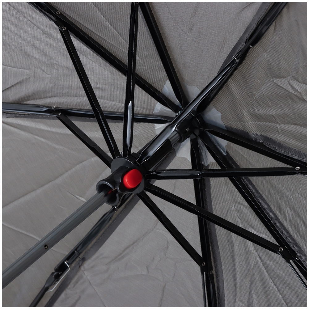 Real Value Compact Travel Umbrella Manual Open Grey