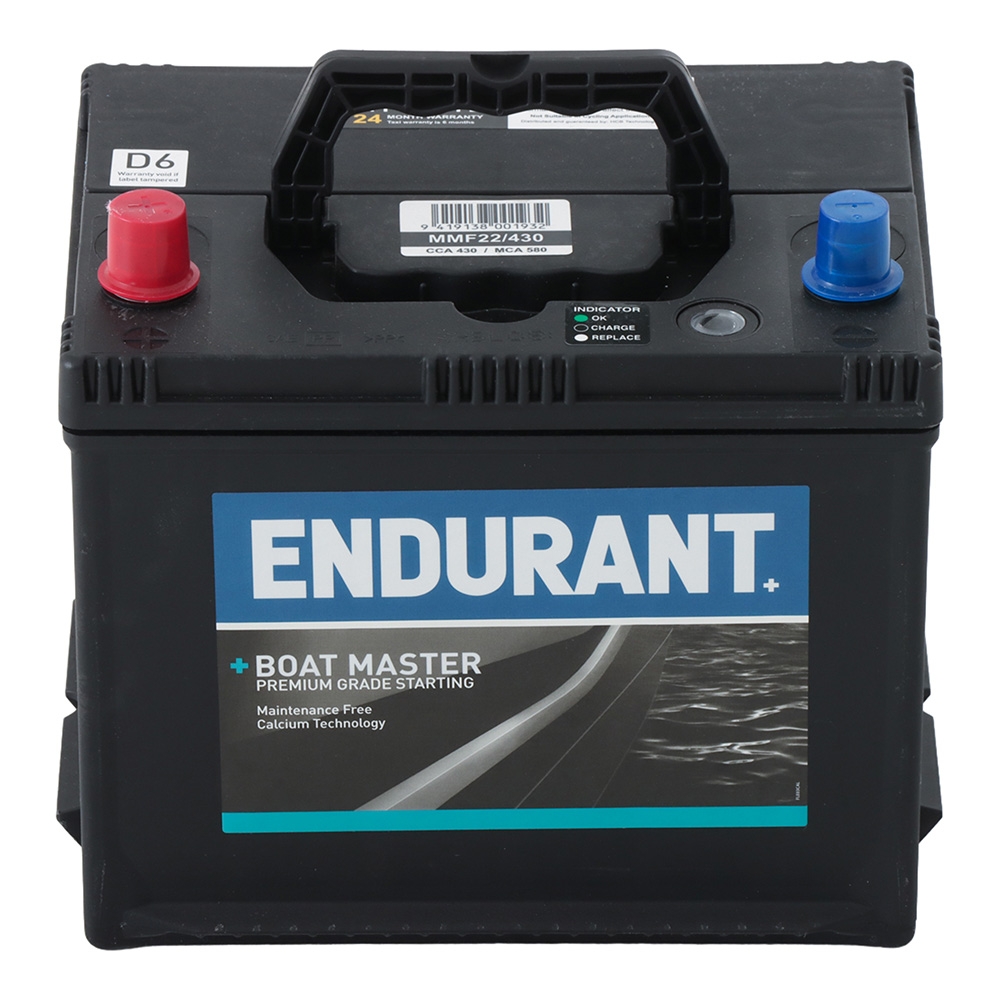 Endurant Boat Master MMF22/430 Marine Starting Battery 12V 45Ah 430CCA