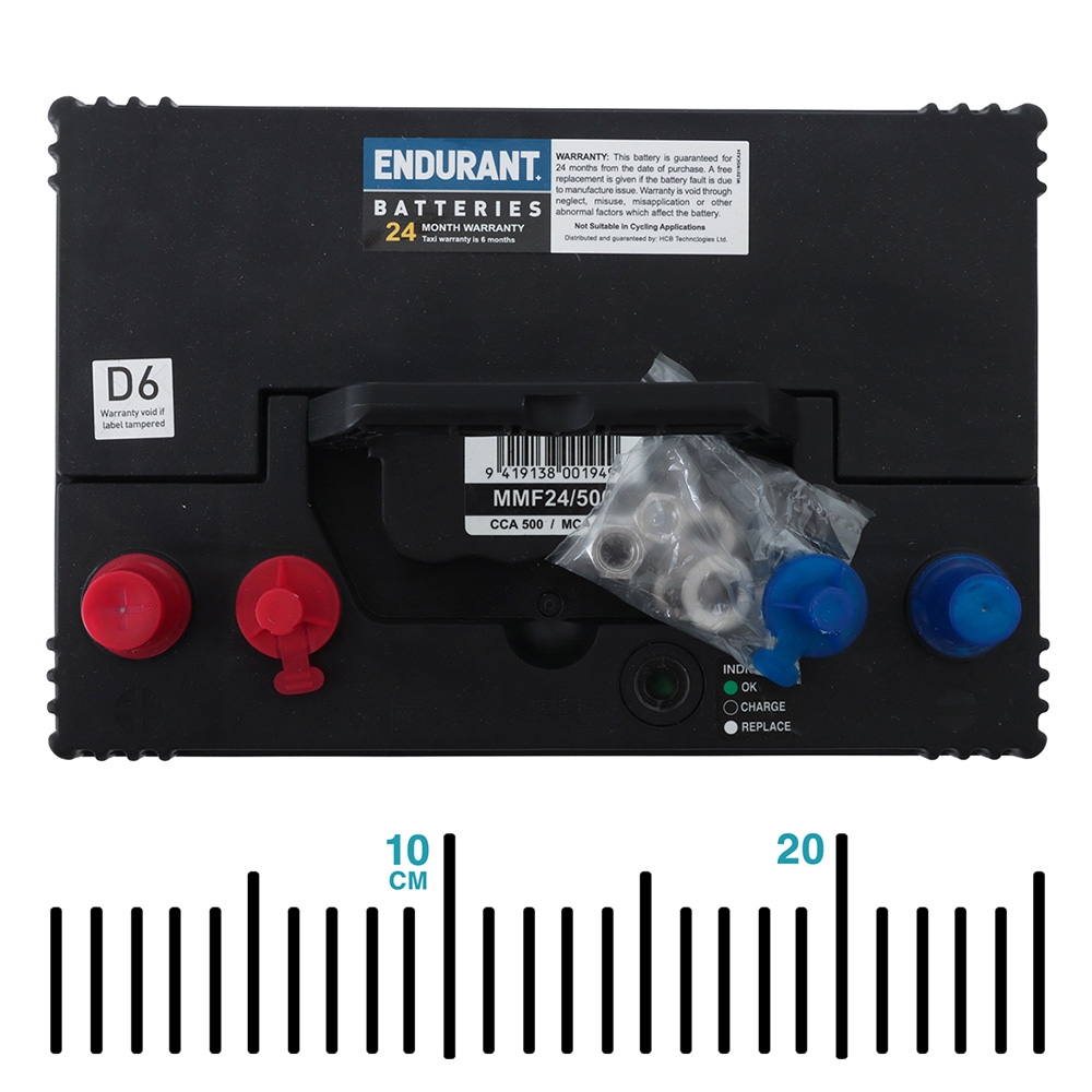Endurant Boat Master MMF24/500 Marine Starting Battery 12V 60Ah 500CCA