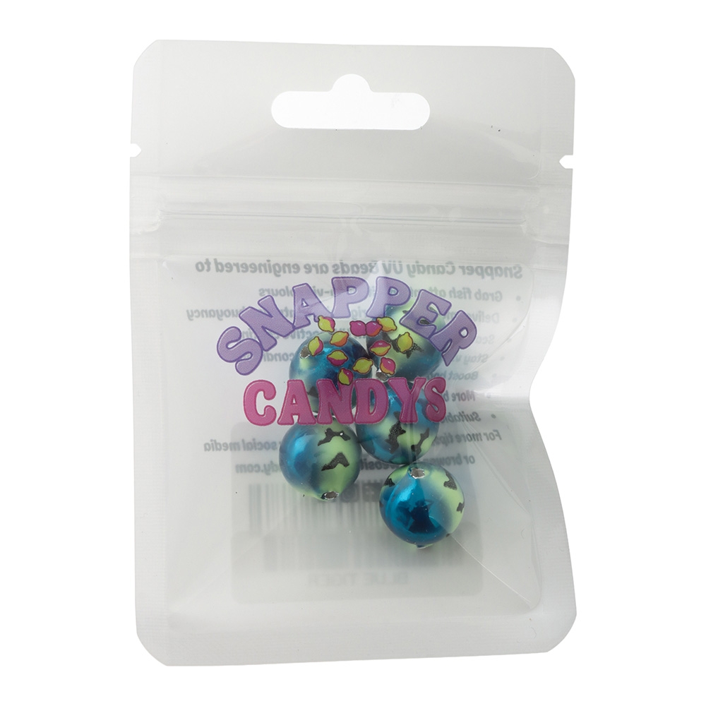 Snapper Candy Blue Tiger UV Beads 5 Pack