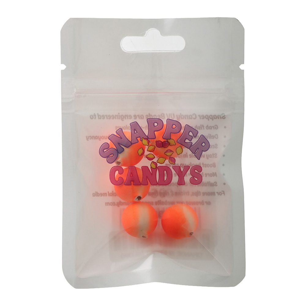 Snapper Candy Orange Sherbet Glow UV Beads 5 Pack