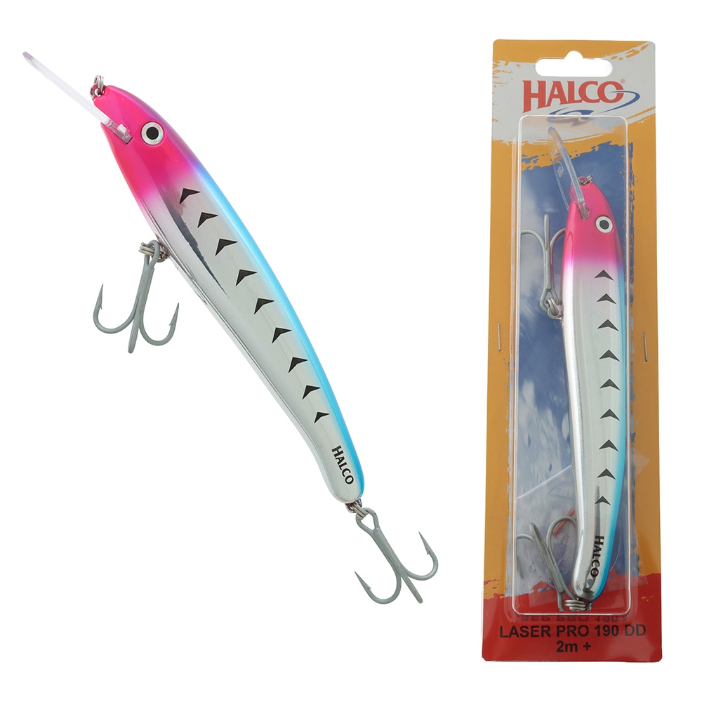 Halco Laser Pro 190 Trolling Lure 185mm 47g Psychedelic Pink Head