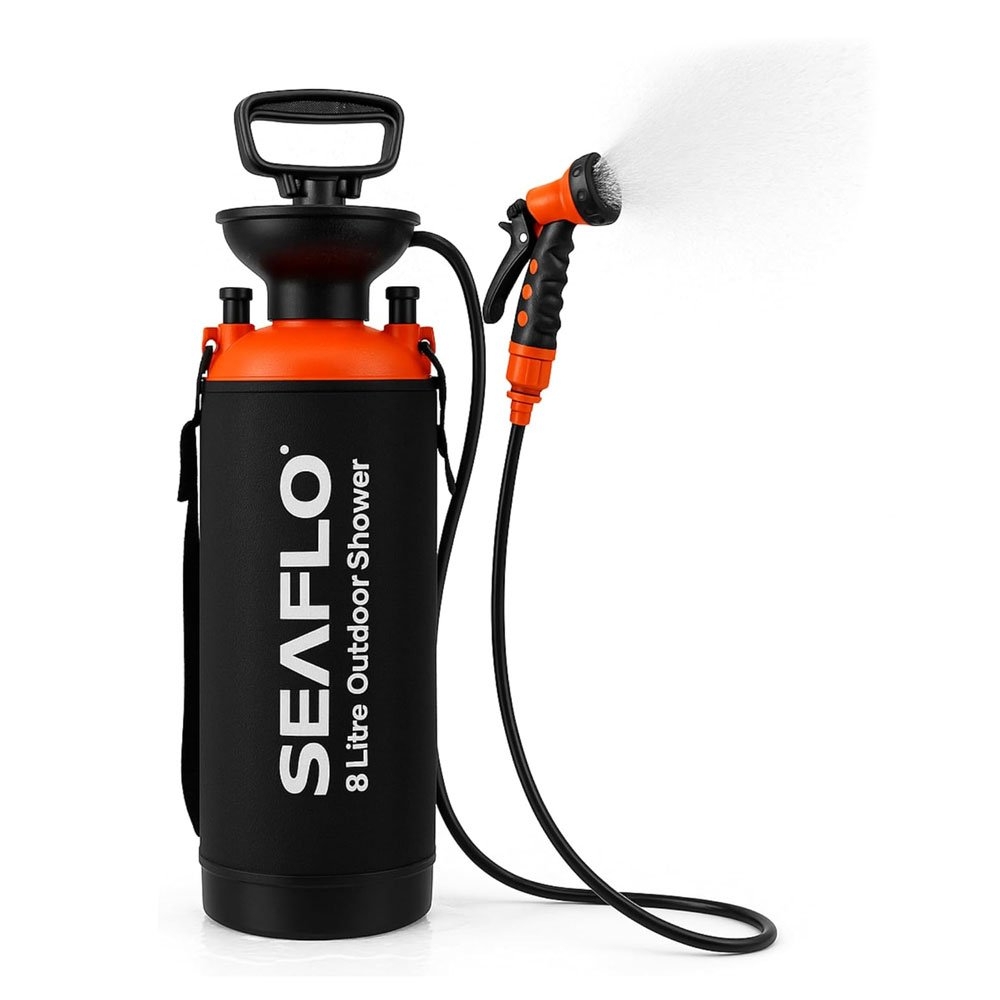 Seaflo Manual Portable Outdoor Camping Shower 8L 1.3m Hose