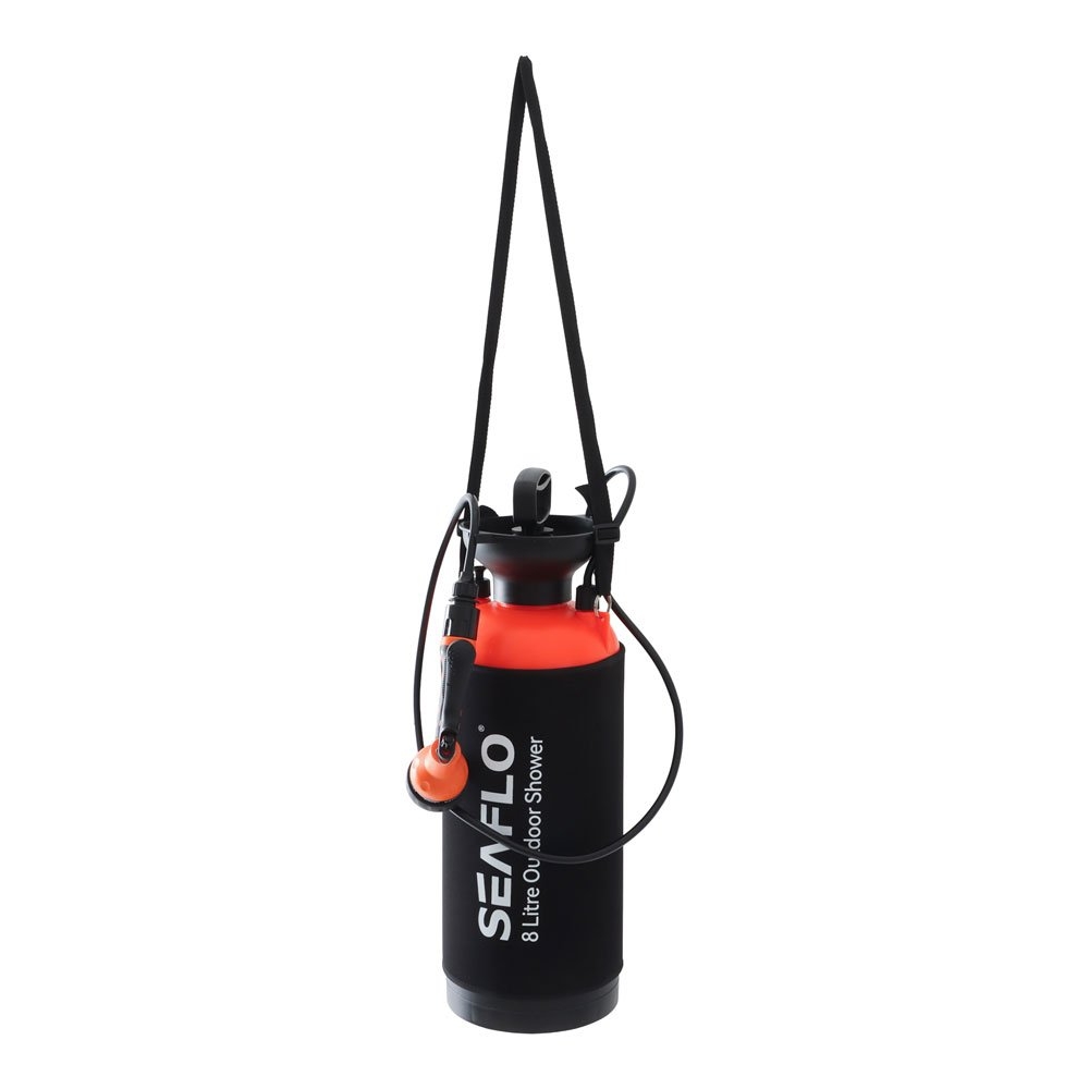 Seaflo Manual Portable Outdoor Camping Shower 8L 1.3m Hose