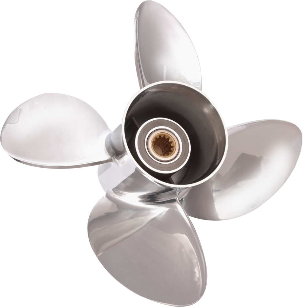 SOLAS 2453-130-17 HR Titan 4 Johnson/Evinrude/BRP/Cobra Stainless Steel V4/Gearcase 17 Propeller