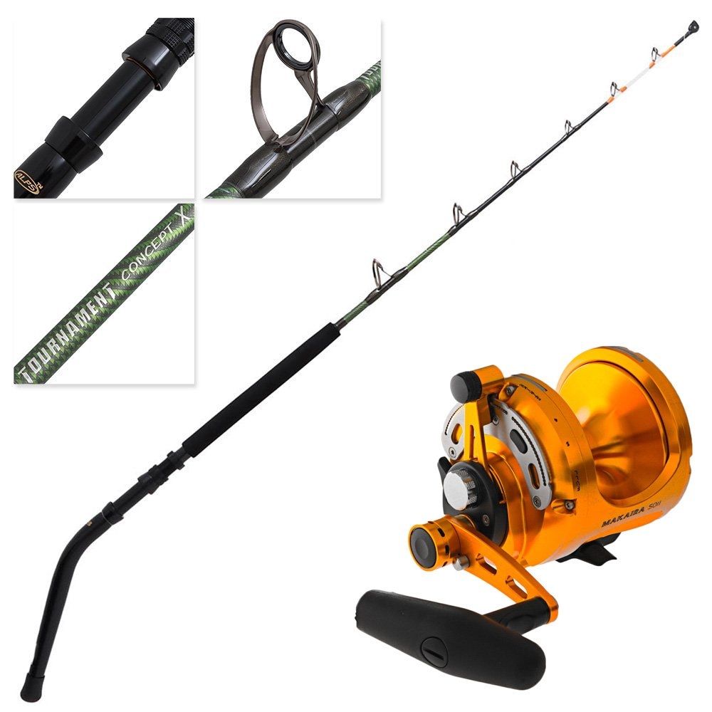Okuma Makaira 50 Open Top Tournament Concept X Bent Butt Game Combo 5ft 10in 24-37kg 1pc