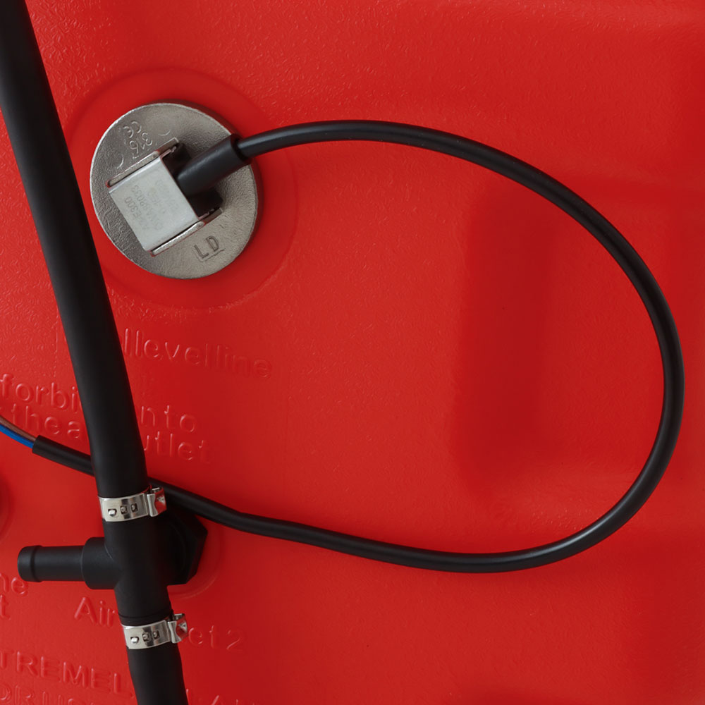 Low-Profile Outboard Fuel Tank with Optional Electronic Fuel Sensor 90L