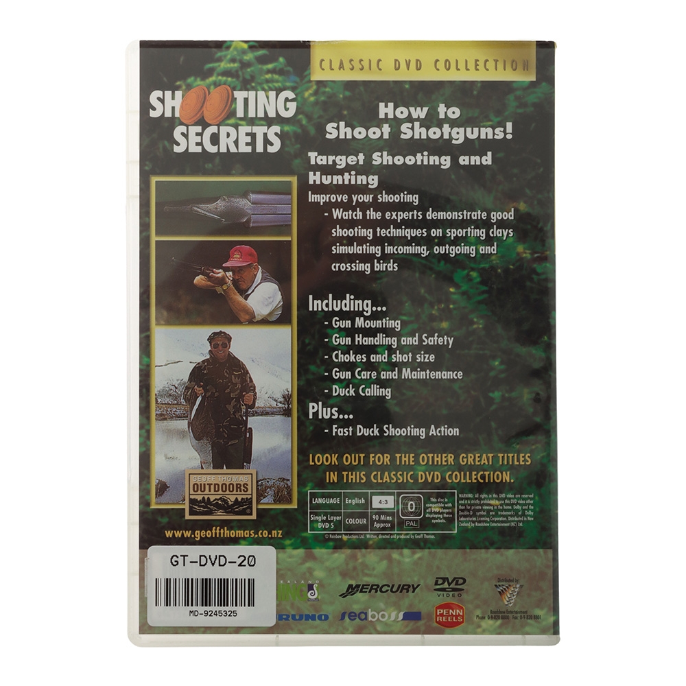 Geoff Thomas The Original Classic Series Shooting Secrets DVD