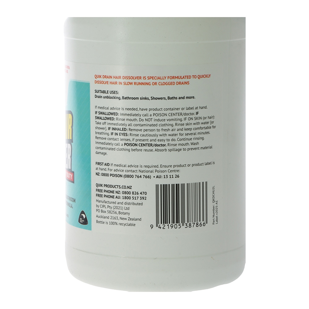 Quik Drain Hair Dissolver 2L