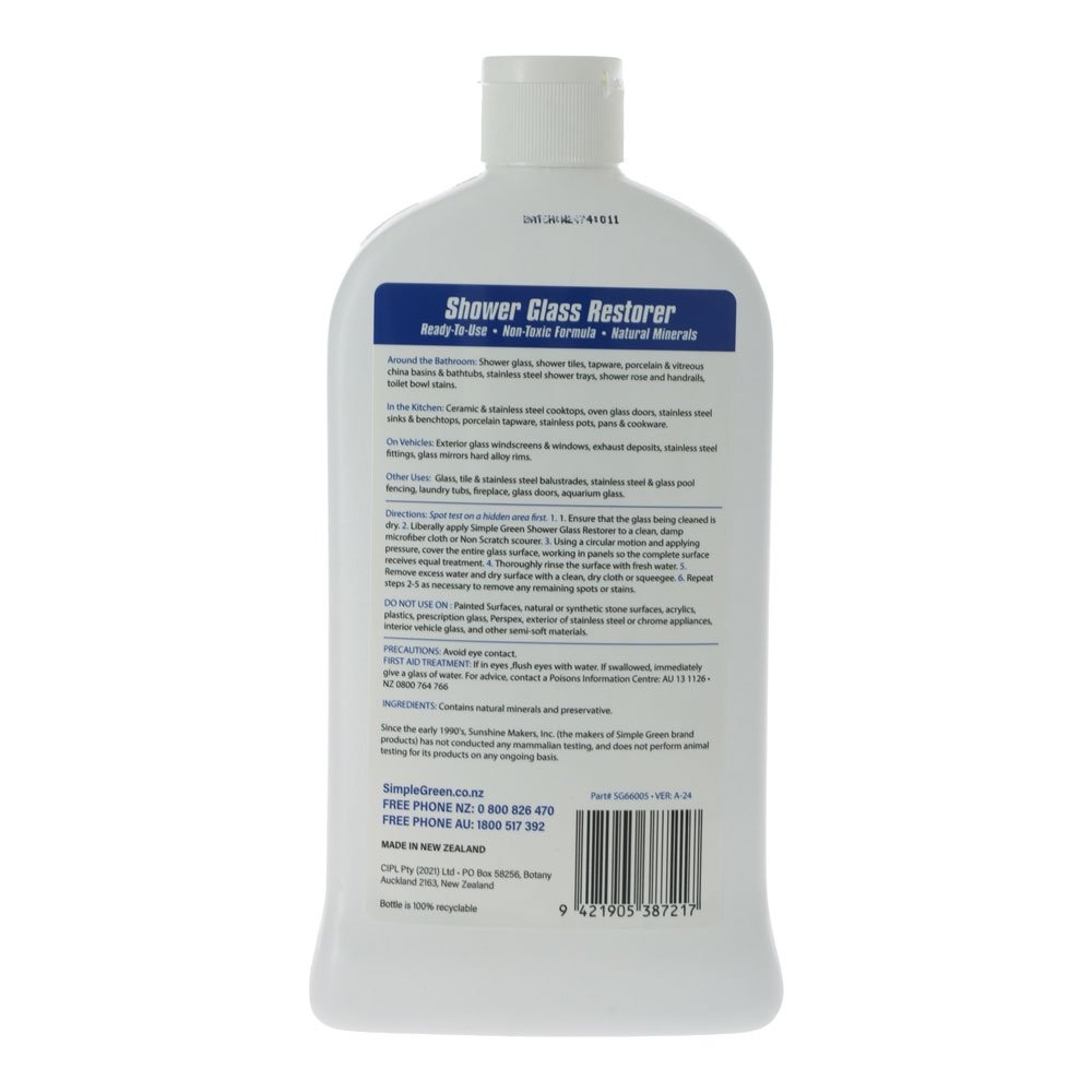 Simple Green Ready-To-Use Shower Glass Restorer 600g