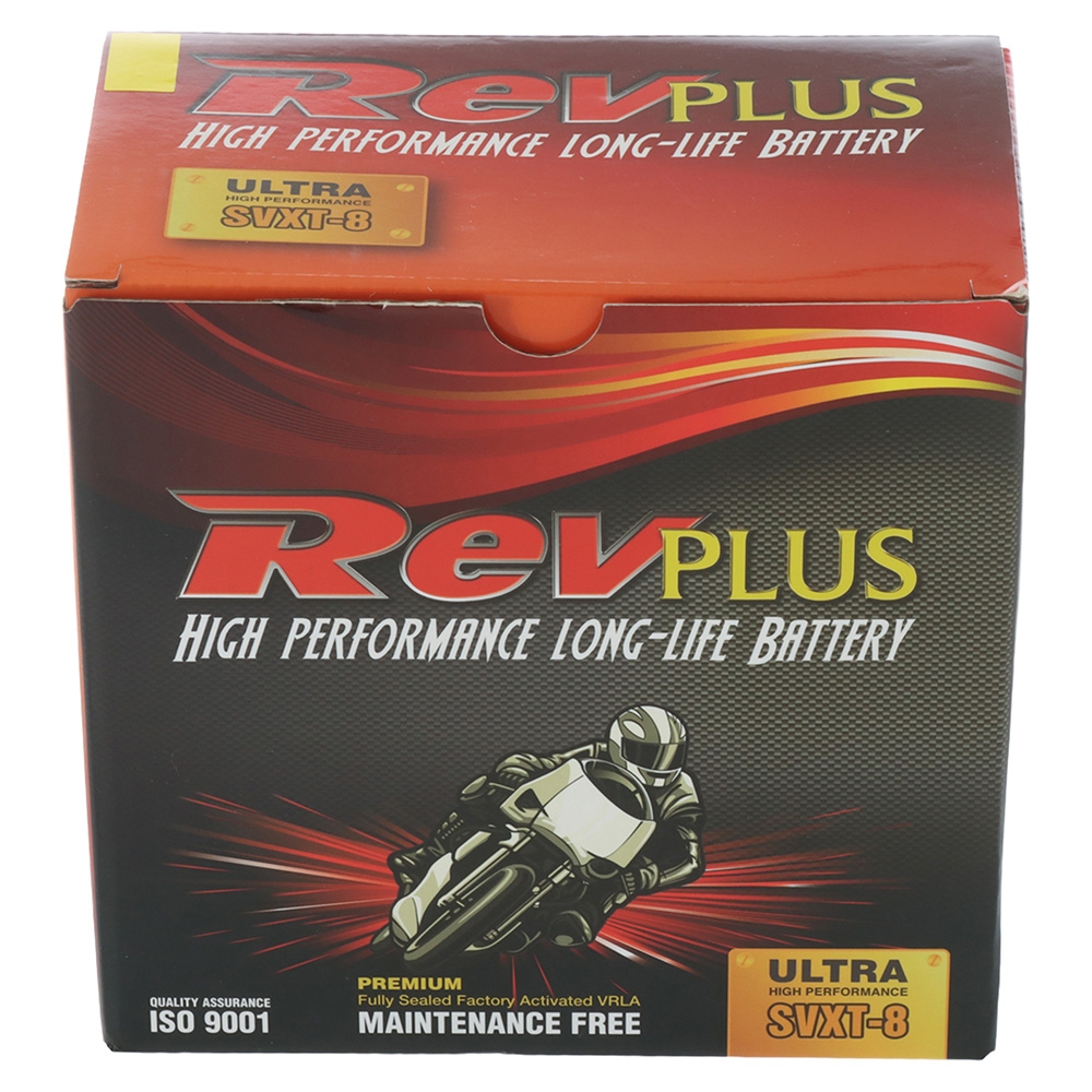 RevPlus SVXT-8 Ultra High Performance AGM Battery YTX14-BS 12V 14Ah 230CCA