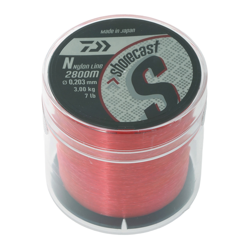 Daiwa Shorecast 1/4lb Monofilament Line Red 7lb