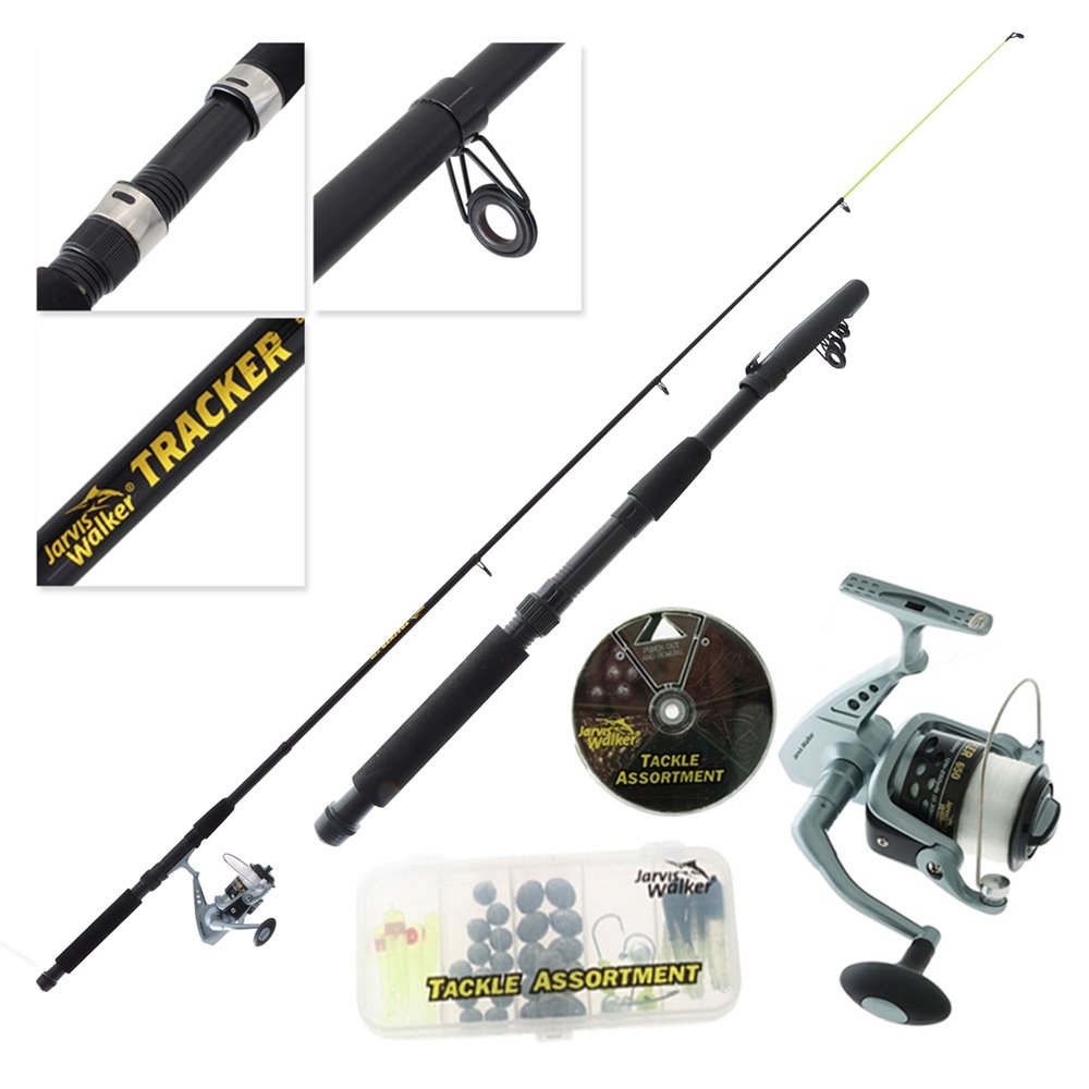 Jarvis Walker Tracker II Telescopic Travel Spin Combo with Line and Tackle 6ft 2-5kg